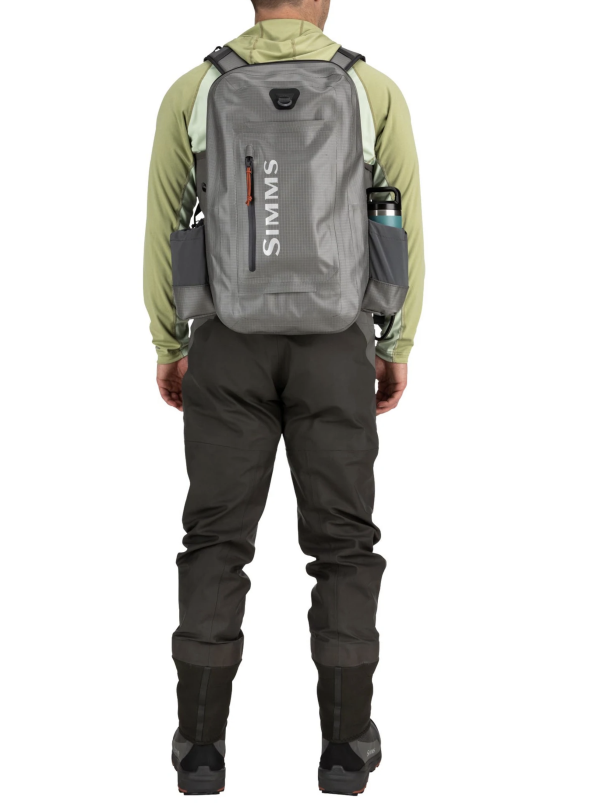 Simms Dry Creek Z Backpack, rugged waterproof backpack designed for fishing and hiking trips.